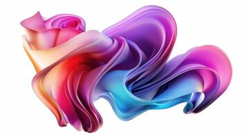 An abstract image of a colorful swirl photo