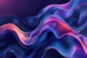 A colorful abstract background with waves photo