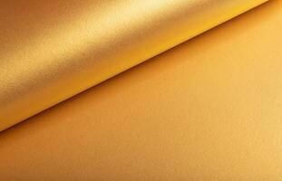 Golden paper with a polished, metallic texture and curved folds, featuring glowing gradients and photo