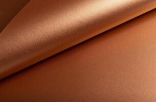 Copper metallic texture with glossy folds and reflective sheen. Smooth designer paper featuring an photo