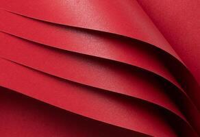 Scarlet red paper with a vivid gradient and glowing, shiny surface. The premium material features photo