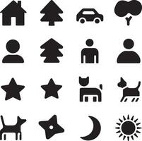 Solid icon set - clouds , christmas tree, holly, deer hat, tonometer, broccoli, breads, money, moon flag vector