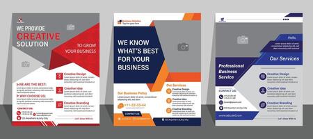 Professional Business Flyer Design, fully editable ,A4 Size, Print Ready Format .Creative corporate business flyer template design. vector