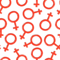 Gender icon pattern. Gender seamless pattern. Repeating hand drawn isolated background. png