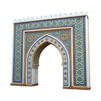 A large arch with a colorful design on it png