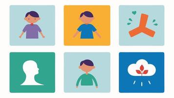 Sensory Break Cards A collection of cards displaying various sensory activities such as deep breathing and jumping jacks each illustrated with a simple image providing quick. vector