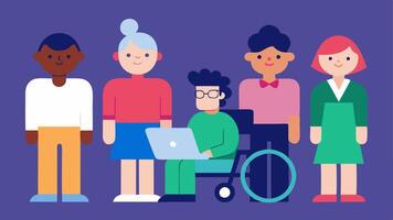 Inclusive Animation Workshop An art studio where animators with disabilities are collaboratively creating animated characters who reflect their own experiences in the media.. vector