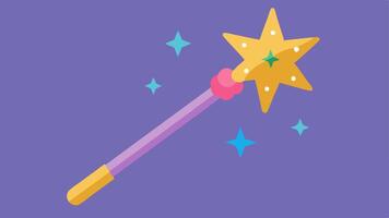 Magic Wand Hand A prosthetic hand designed like a sparkling magic wand with glittery star effects and colorful gems encouraging children to bring their stories to life.. vector