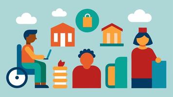 These illustrations can serve to visually represent the concept of inclusive libraries and their commitment to accessibility for all patrons.. vector