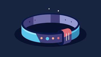 Smart Jewelry A stylish bracelet that also functions as a fitness and sleep tracker visually incorporating subtle LEDs to indicate notifications.. vector