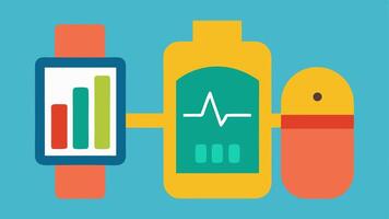 Smarch Integration A smarch on a wrist showing a colorful graph depicting lung capacity and breathing rates with stylized lungs hovering beside it.. vector