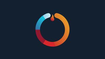 Temperature Monitoring Ring A sleek ring with a temperature symbol etched into it surrounded by a gradient color scheme that changes based on different body temperatures.. vector
