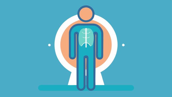 These descriptions can be used to create simple and clear illustrations related to fullbody MRI and medical imaging..