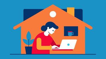 Privacy and Convenience An image of a person testing in a comfortable home environment emphasizing the privacy and ease of athome testing.. vector