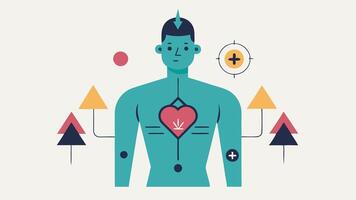 These designs can creatively represent the concept of health monitoring through temporary tattoos blending aesthetics with functionality.. vector