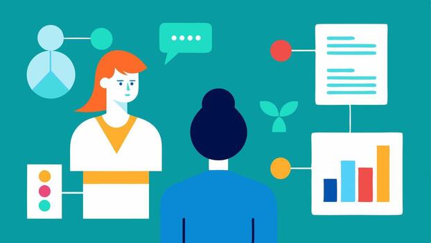 These descriptions aim to illustrate the process and implications of an epigenetic profile consultation visually.. vector