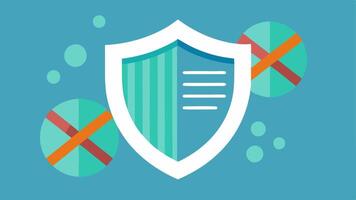 Protective Shield Around DNA A DNA strand surrounded by a shield representing the importance of understanding and managing health risks to protect ones health.. vector