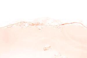 Water Wave Motion Close-Up, Clear Liquid Ripples on White, Minimal Freshness and Purity Concept photo