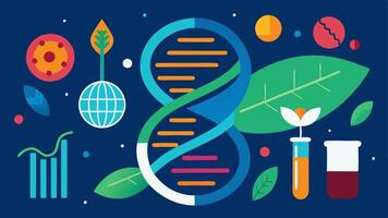 These descriptions provide a variety of contexts and themes related to the future of gene editing suitable for illustrations.. vector