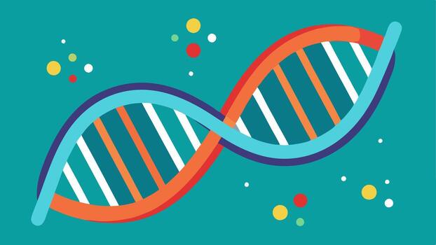 These illustrations can visually convey the essence of DNA analysis in studying longevity without referencing specific entities or locations.. vector