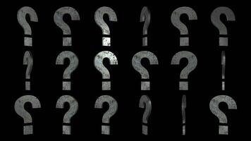 Question Mark Animation For video
