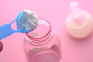 Preparing Baby Formula with a Measuring Spoon in the Right Way for Healthy Infants photo