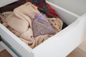 Using a Lavender Sachet in a Clothing Drawer is an excellent way to ensure Freshness photo