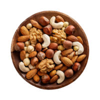 Mixed Nuts Board isolated on Transparent background png
