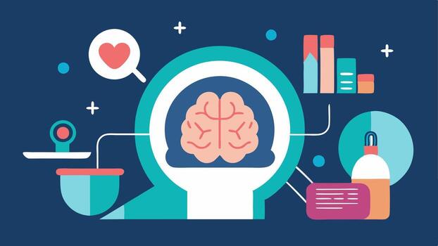 These descriptions encapsulate the essence of preventative MRI scans while allowing for creative interpretation in illustrations.. vector