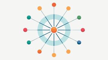 Radial Chart A radial spider chart visualizing multiple epigenetic markers for a single patient at different time points with each axis representing a different marker.. vector