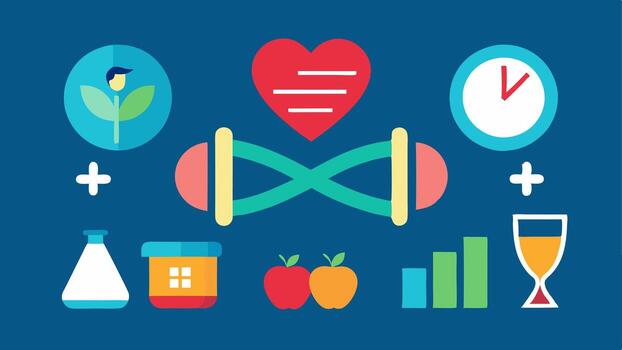esquemático de envejecimiento proceso un diagrama de flujo comenzando desde adn estructura líder mediante diferente envejecimiento factoresoxidativos estrés telómero longitud y estilo de vida opciones.. vector