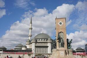 Turkey istanbul 24 june 2023. A mosque in the city of istanbul. Taksim mosque photo