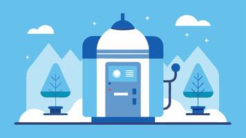 These illustrations can convey the modern and professional nature of a cryotherapy center providing potential clients with a sense of its offerings and benefits.. vector