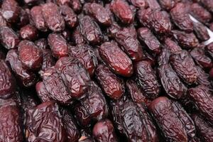 Freshly Harvested and Beautifully Arranged Medjool Dates on Display for Everyone to Enjoy photo