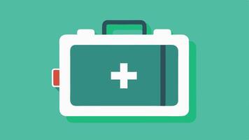 Portable Charging Case An illustration of a compact carrying case that holds the diagnostic device shown with a builtin battery symbol indicating a secure charging solution for. vector