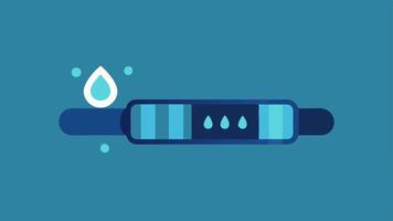Wristband Style Tracker A slim stylish wristband with a digital screen displaying water levels surrounded by stylized water droplets to emphasize hydration.. vector