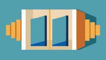 Soundproofing An illustration highlighting soundproofing features showcasing thick wall panels designed to minimize noise for a quiet diagnostic experience.. vector