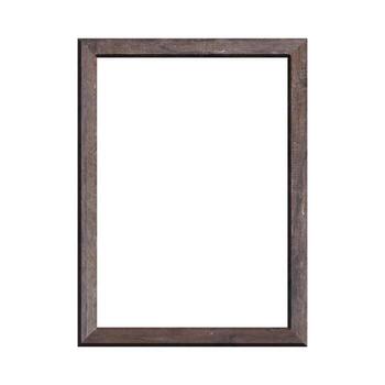 Wooden frame with isolate white background. For use on paper A4 size photo
