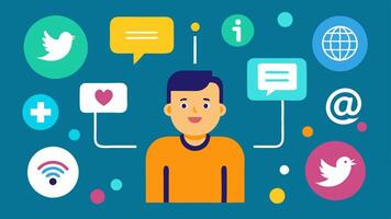 Celebrating Accessibility Features An infographicstyle illustration with different social media icons each featuring a specific accessibility tool e.g. captions alt text voice. vector