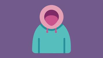 SensoryFriendly Hoodie A cozy hoodie made from soft tagless fabric depicted with a kangaroo pocket and a hood suited for those with sensory sensitivities.. vector