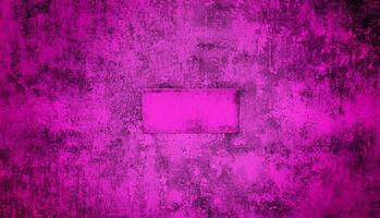 Vibrant pink grunge texture with a distressed surface effect, ideal for edgy backgrounds and artistic designs. photo