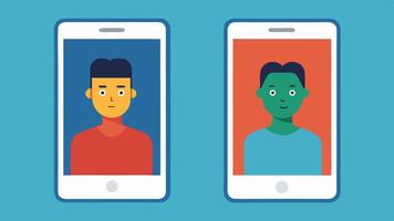 Color Contrast Tools An illustration of two smartphone screens side by sideone with poor color contrast and one optimized for accessibility. A person is comparing them to show the. vector