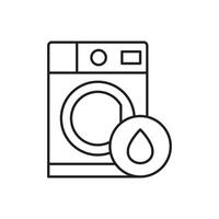 washing machine icon sign simple vector