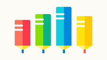 ColorCoded Highlight System An illustration showing a variety of colored highlighters each with a different meaning e.g. yellow for important blue for questions helping individuals. vector