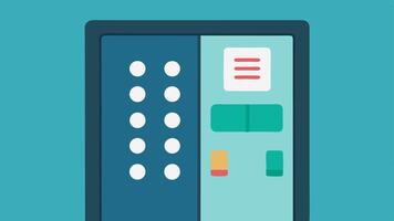 Elevator Control Panel An illustration of an elevator control panel that features large tactile buttons and braille labels showing accessibility for visually impaired individuals.. vector