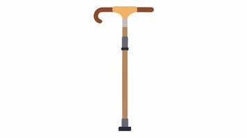 Customizable Walking Aids A image of a walking aid or cane with adjustable height settings and interchangeable grips for personalized comfort and style.. vector