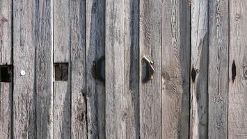 Close-up of rustic weathered wooden planks with natural textures and grain patterns. Ideal for backgrounds and design projects. photo