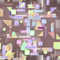 seamless pattern gradient geometric background vector