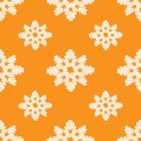Paper snowflakes seamless pattern vector