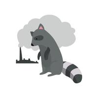 Global environmental problem, ecological disaster Illustration on a white background vector